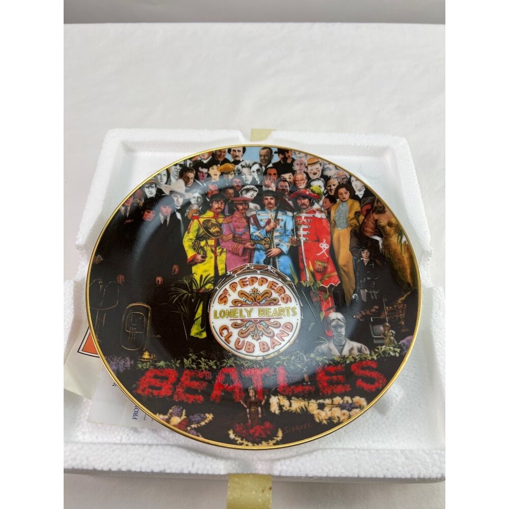 THE BEATLES SGT. PEPPER: THE 25th ANNIVERSARY PLATE NUMBERED LE COA